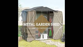 4x6 Outdoor storage shed assembly
