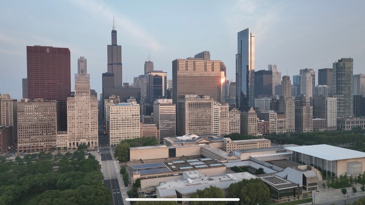 Early Morning Drone Shots Of Downtown Chicago - World Class Skyline