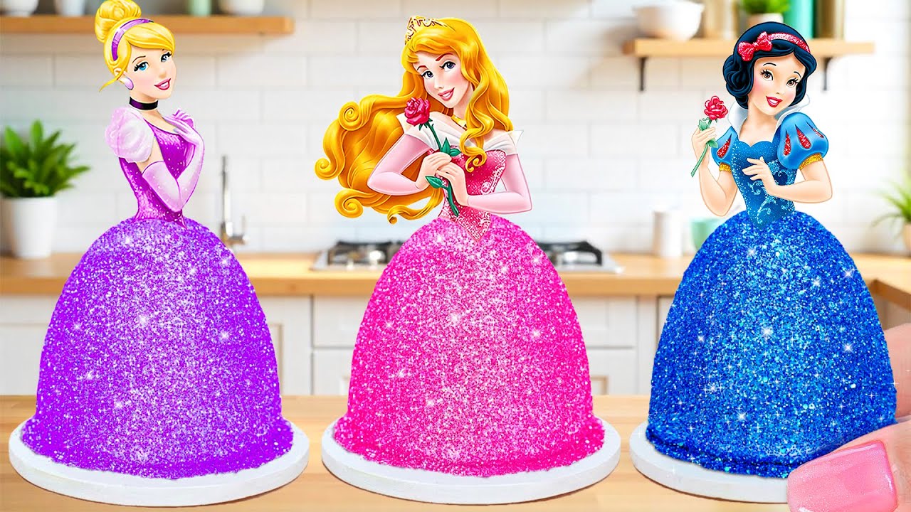 Pastel de Princesa Satisfactorio 💌 Receta Mini Pastel Arcoíris Pull Me Up con Crema de Mantequilla 💌