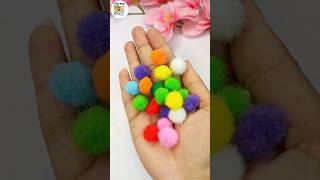 Easy Pom Poms Craft😳 #craft #diy #earrings #easy