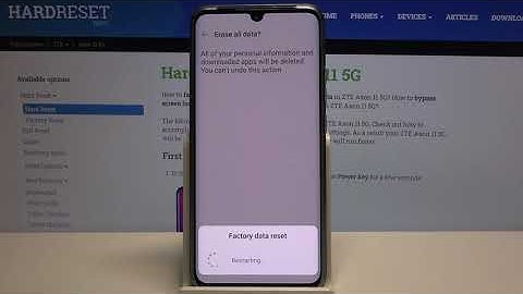 How to Factory Reset ZTE Axon 11 - Hard Reset via Settings | Wipe All Data