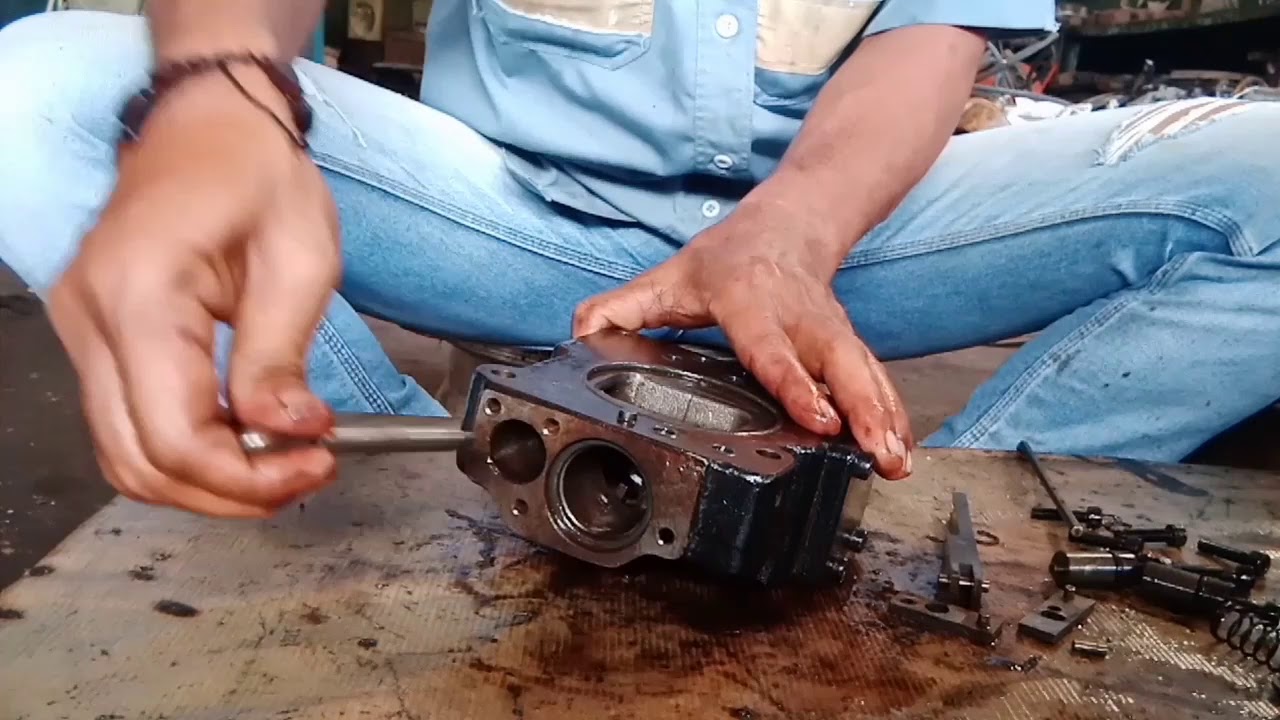Tutorial cara bongkar regulator pump hidrolik kobelco