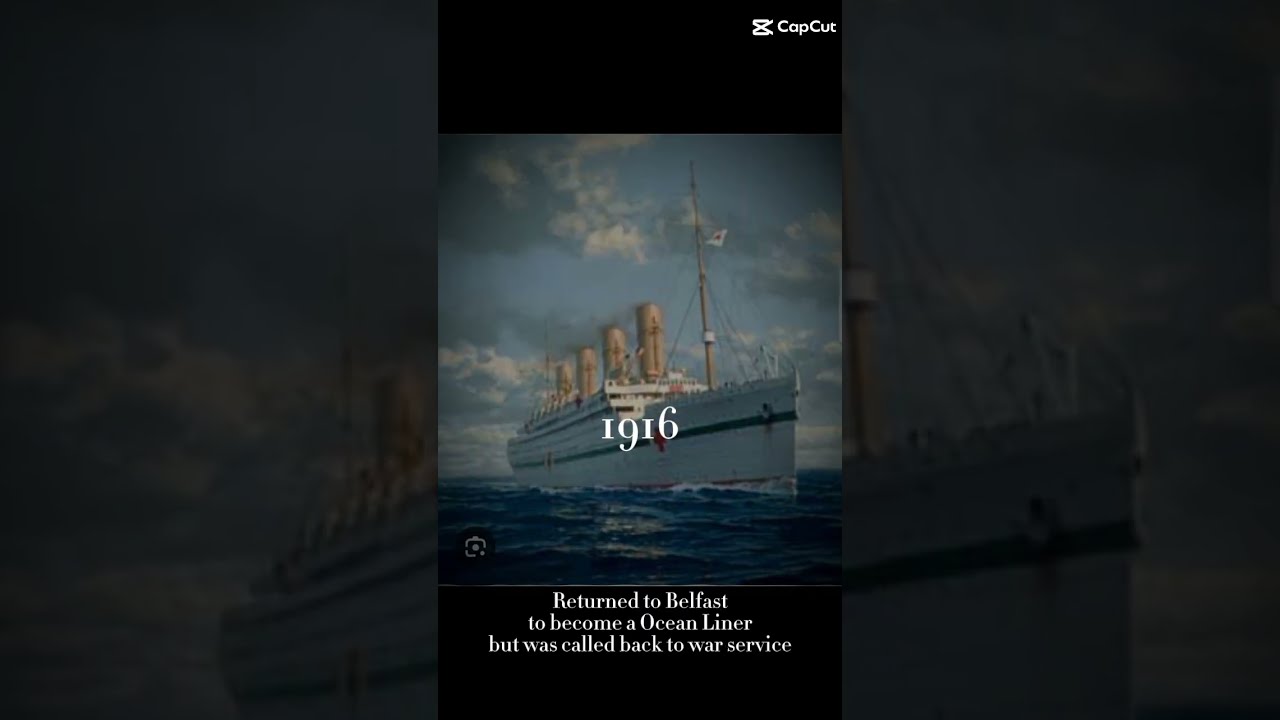 Evolution Of The RMS HMHS Britannic Titanic Lusitania Mauretania Oceanliner