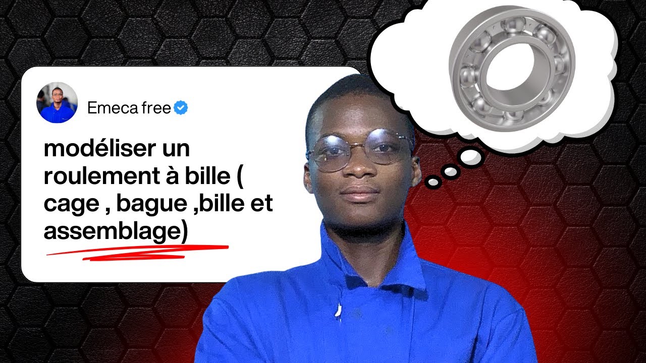 Modélisation complète d’un roulement à billes sous SolidWorks ⚙️🧩 (Pièces & Assemblage)