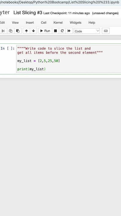 Python - Slice Before Certain Element π - YouTube