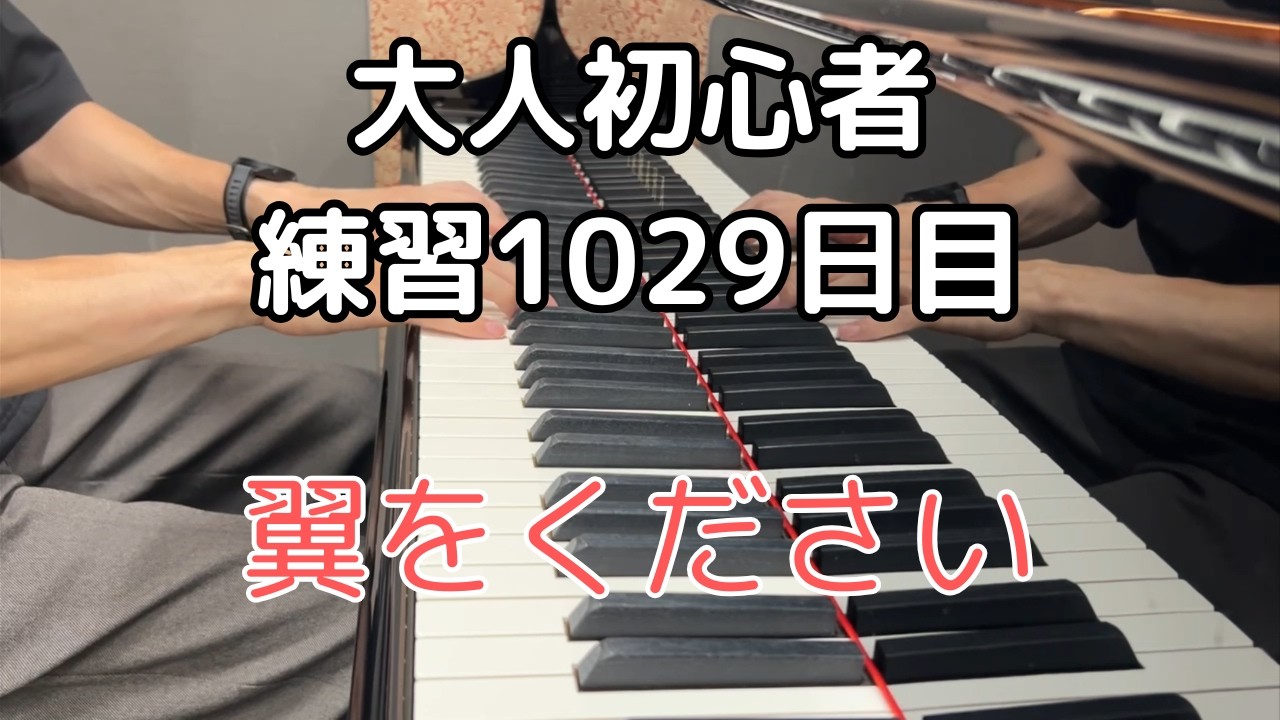 練習1029日目】大人初心者が弾く、翼をください - YouTube