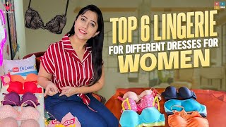 Top 6 Lingerie for different dresses for Women  || what to wear under what..?  || OK Lahari screenshot 1
