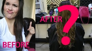 My Hair Transformation! Before &amp; After ft. TIGI Bad Apple Hair Salon