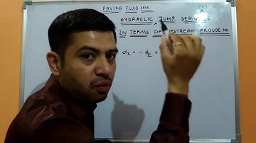 Depth of hydraulic jump in terms of Froude No