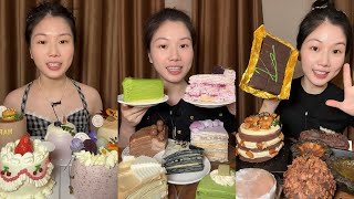 Asmr Dessert Mukbang Eating Chocolate Cake Mukbang Eating Show