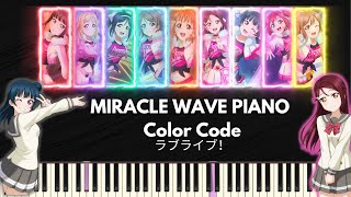 MIRACLE WAVE (Piano Cover)+ Color Code  Eng,Kan,Rom lyrics