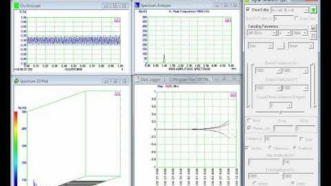 40s 1kHz Logarithmic Amplitude Sweep with Waterfall Plot