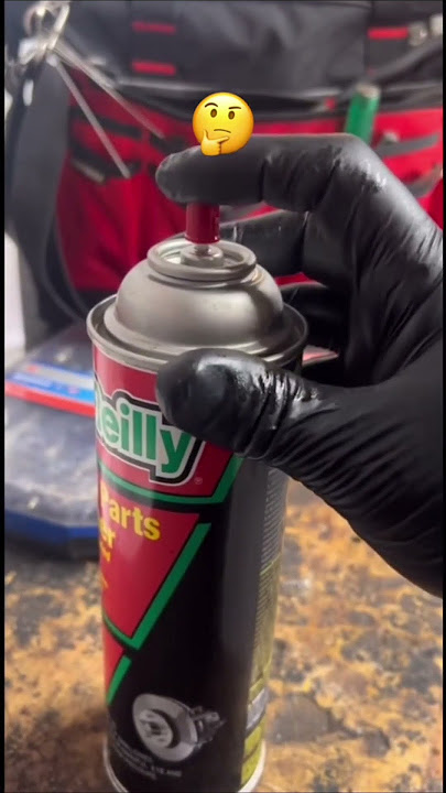 Clogged spray? Easy fix 😎#DIYhack #MechanicTips #ShopHack #QuickFix #LifeHack