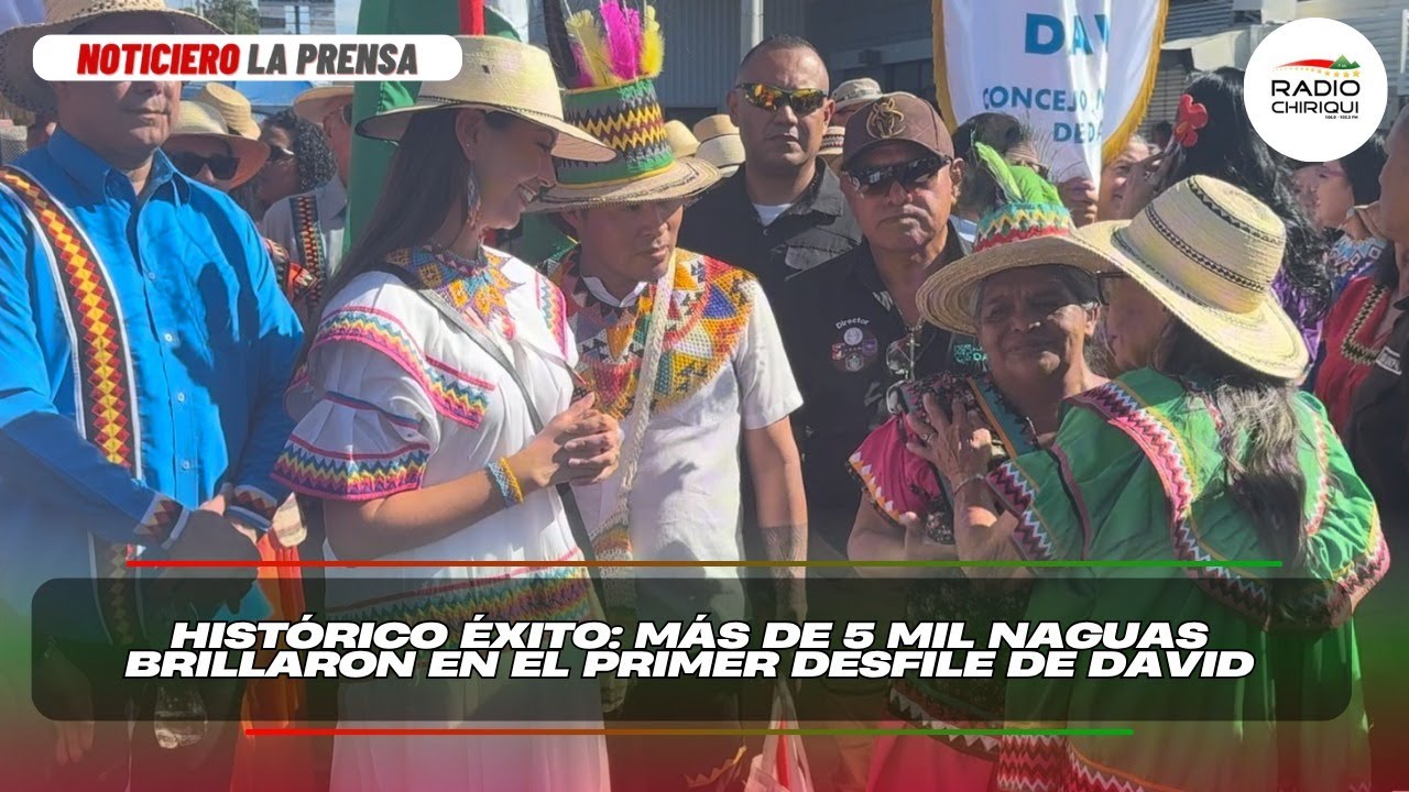 Histórico éxito: Más de 5 mil naguas brillaron en el primer desfile de David