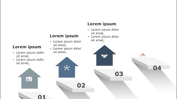Animated 4 Steps Arrow Growth Drivers PowerPoint Template