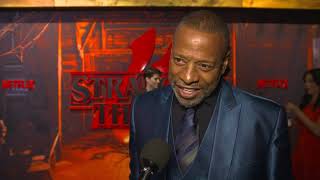 Stranger Things Season 4 New York World Premiere - itw Sherman Augustus (Official video)