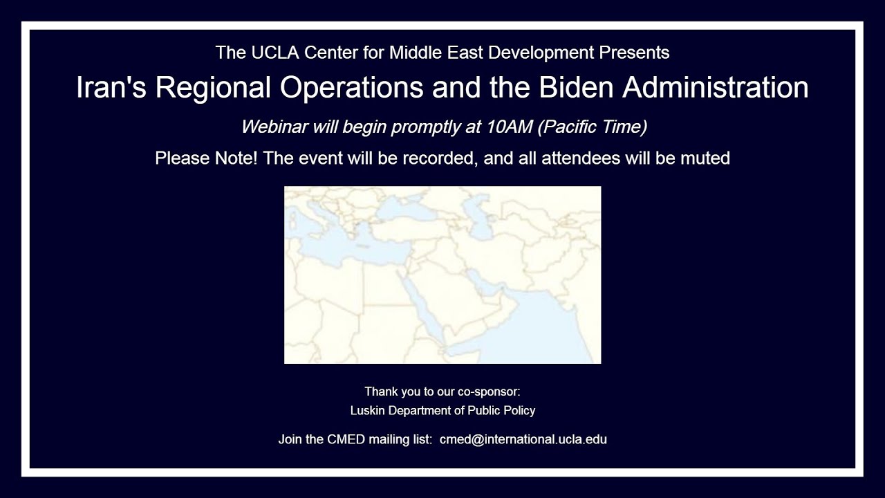 Iran's Regional Operations and the Biden Administration