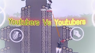Who Will Win?  Youtubers Vs Youtubers Attack 😈| Mini Militia - Doodle Army 2 | Atman Gaming Op screenshot 4