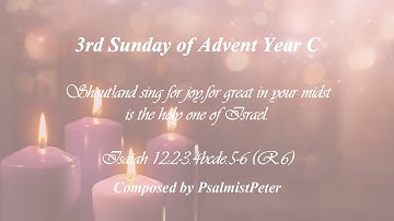 Isaiah12 Shout! and sing for joy RP 3rd Sunday of Advent Year C score and lyrics