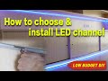 How to choose LED channel - Muzata aluminum channel installation DIY guide 2019