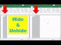 How to Hide And Unhide MS Excel 2016 Columns In Windows 10