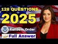 128 civics questions and answers - U.S. citizenship interview I N400 Interview, 2025 version #n400