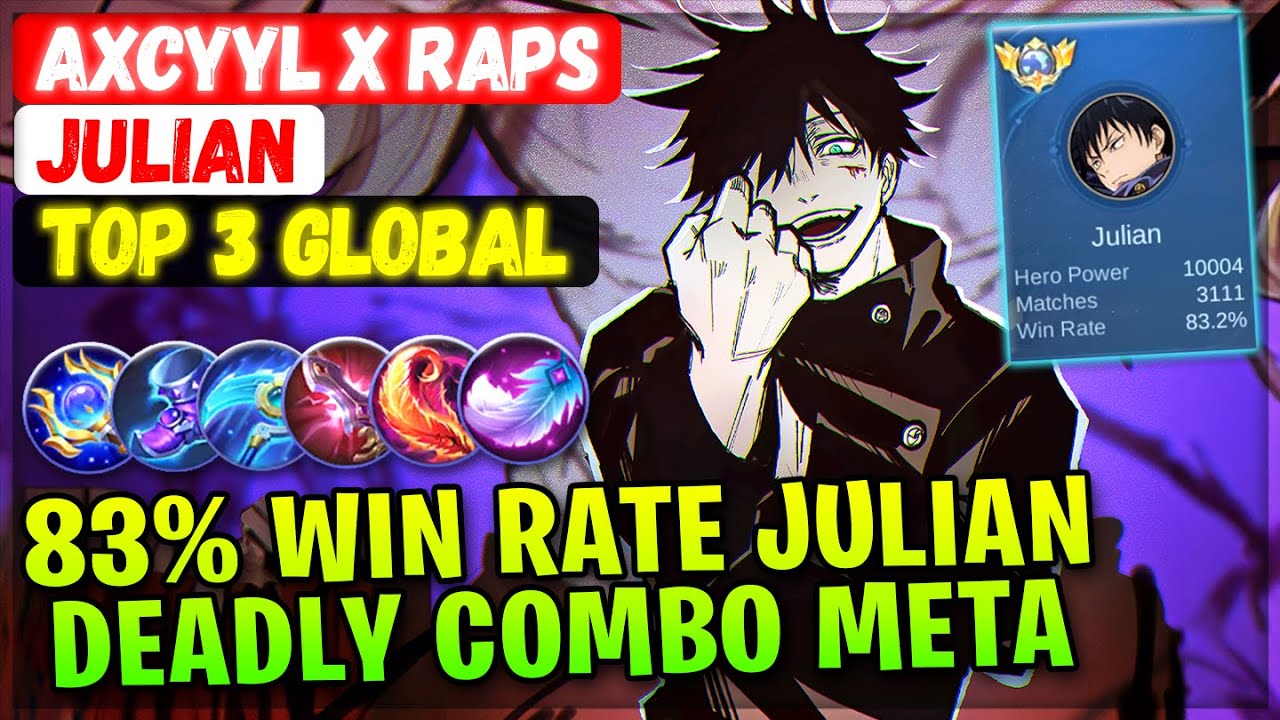 83% Win Rate Julian, Deadly Combo Meta [ Top 3 Global Julian ] Axcyyl x ...