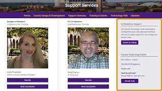 Faculty Resources Support  Website Tour