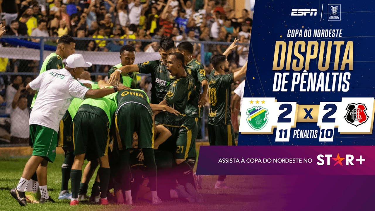 Altos elimina o Santa Cruz da Copa do Nordeste | Disputa de pênaltis COMPLETA