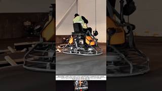 Ride-on Concrete Floor Smoother Creates Smooth Concrete Floors!