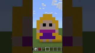 Rapunzel Pixel Art #shorts #viralvideo #minecraft
