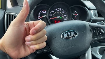 KIA RIO – How to turn on/off headlights and highbeams headlights