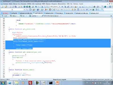 VideoTutorial 6 del Taller Práctico de PHP y MySQL