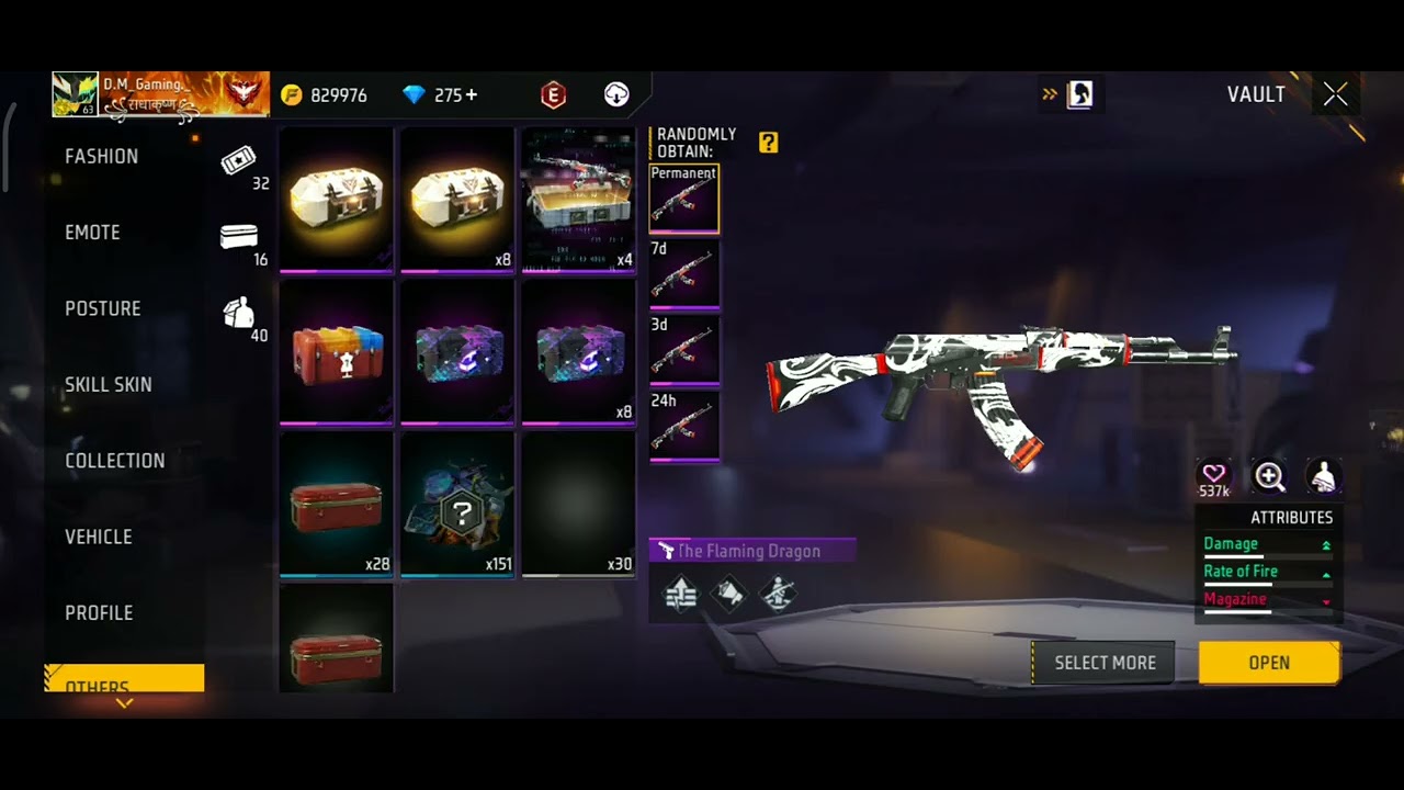 permanent dragon AK 47🔥🔥🔥🔥🔥