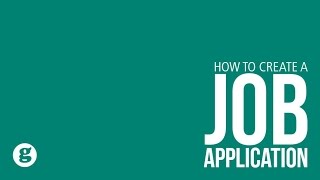 How to Create a Job Application