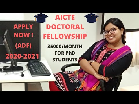 How to Apply for AICTE DOCTORAL FELLOWSHIP (ADF) 2020-2021 ?  * With Demo !