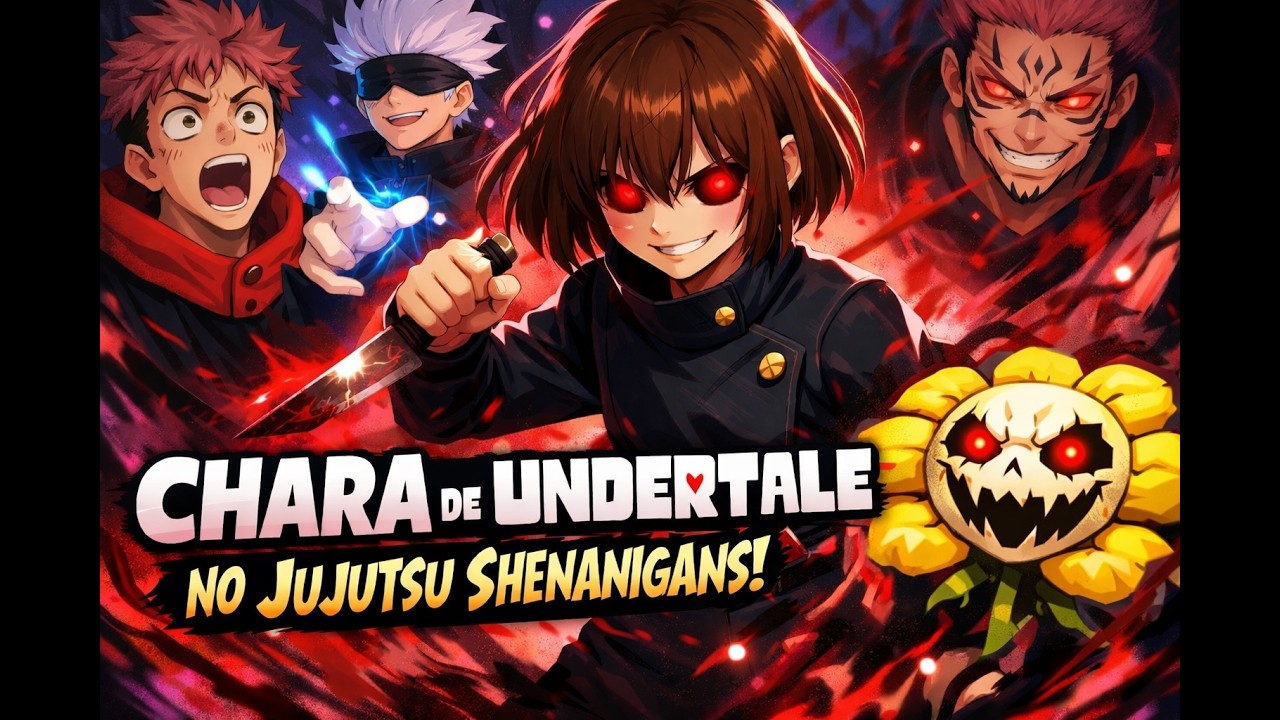 VIREI A CHARA DE UNDERTALE NO JUJUTSU SHENANIGANS! 🔥 (Fiquei APELÃO!)