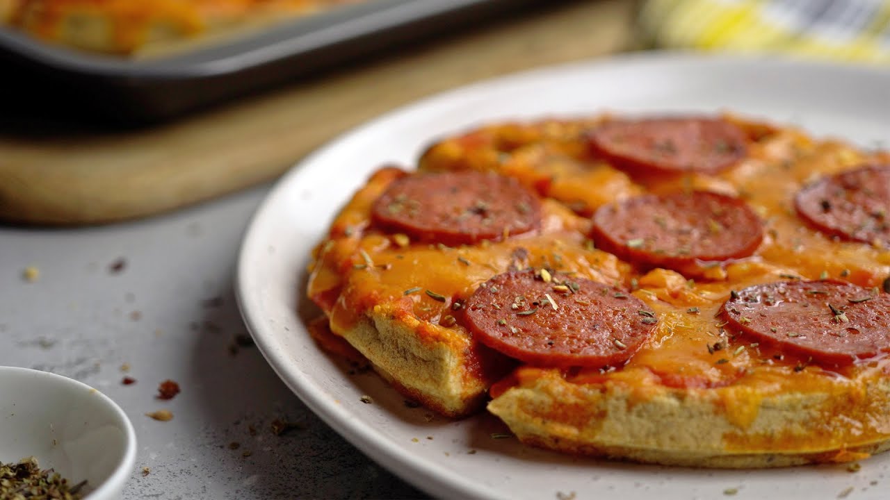 Breakfast Keto Pizza Waffles Recipe YouTube