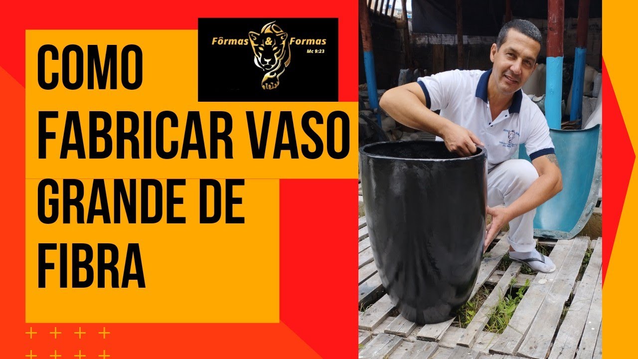 Como fazer o vaso de fibra de 61 cm. Leve, rápido e fácil!