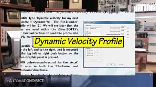 DirectLOGIC Motion Control - Dynamic Velocity Profile (Part 5 of 8) from AutomationDirect Profile