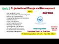 Organizational Change & Development Unit 2 one shot ,OD Interventions & Organizational Diagnosis