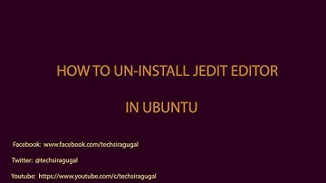 How to uninstall remove jedit in ubuntu