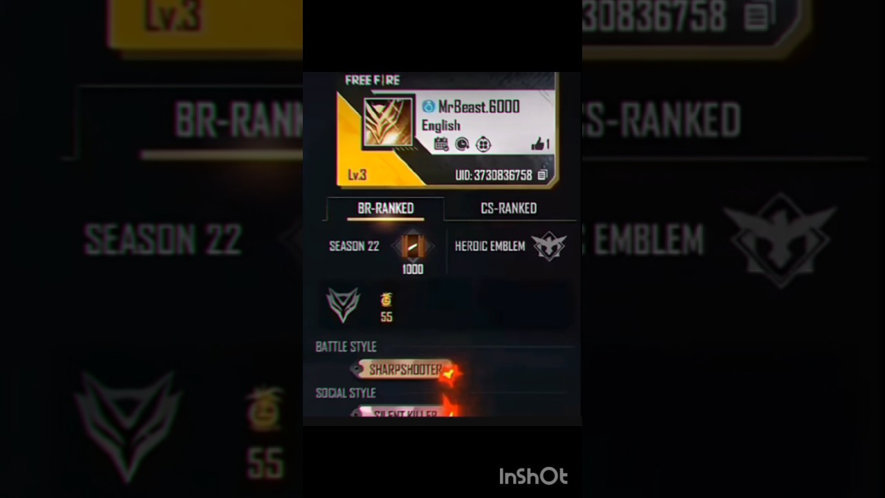 MR BEAST KI FREEFIRE ID ?? ||