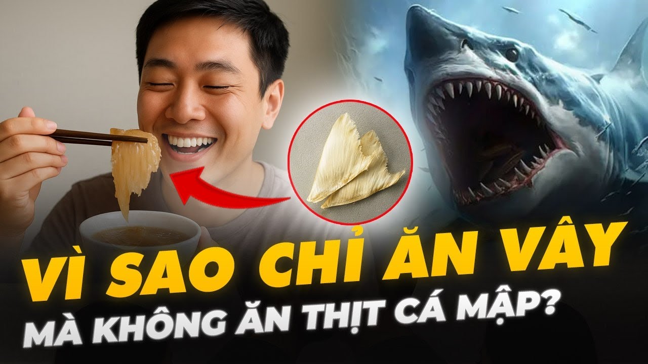 VÌ SAO CON NGƯỜI CHỈ ĂN VÂY CÁ MẬP, MÀ HIẾM KHI ĂN THỊT CÁ MẬP?