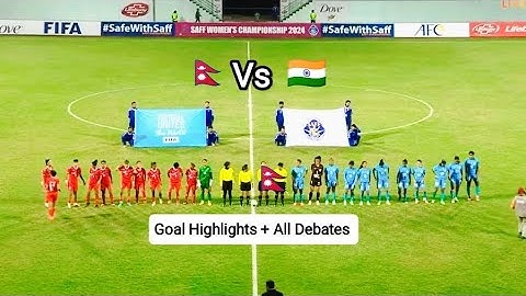 Nepal🇳🇵Vs India🇮🇳All Goal Highlights|Football Competition|SAFF Women's Championship|Semifinal Match