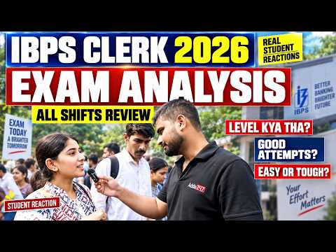 IBPS Clerk Prelims 2026 Exam Analysis 🔥 | All Shifts Review | Student Reaction