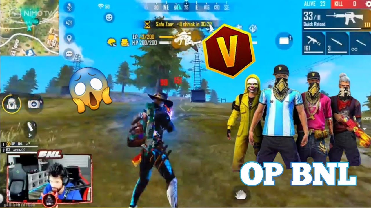 BNL NEXT LEVEL GAMEPLAY | FACECAM MAP MATCH 13 KILL - GARENA FREE FIRE