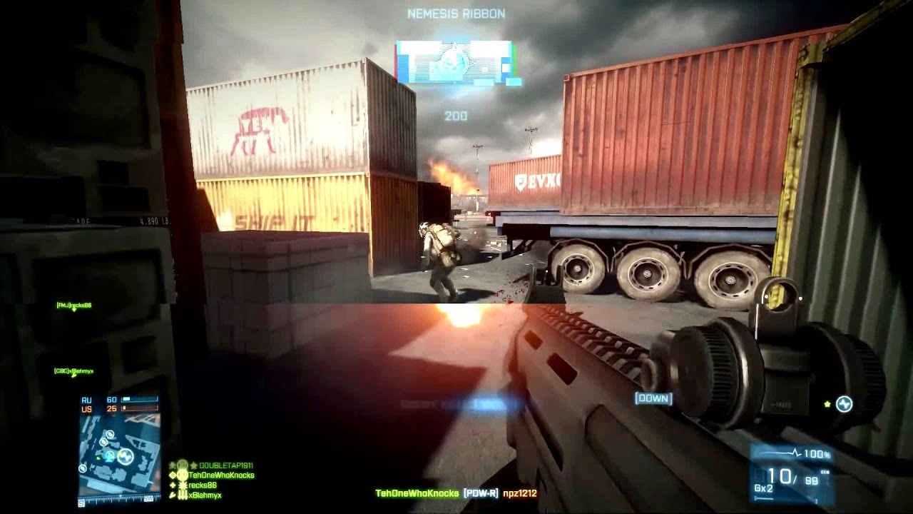 A BF3 MOAB (24 Gunstreak) - 7 Diff Guns - 50 Kill TDM