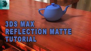 How To Use Reflection Matte In 3ds Max - 3D Rendering Tutorial