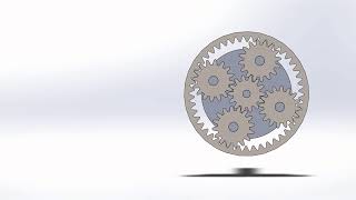 Epicyclic/Planetary Gears Simulation in Solidworks (Study1)